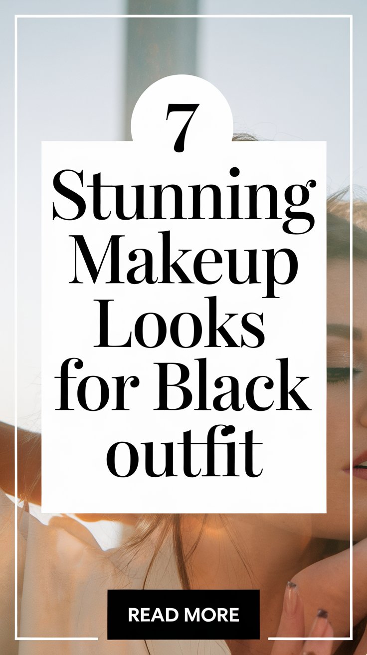 Makeup Looks for Black Outfit