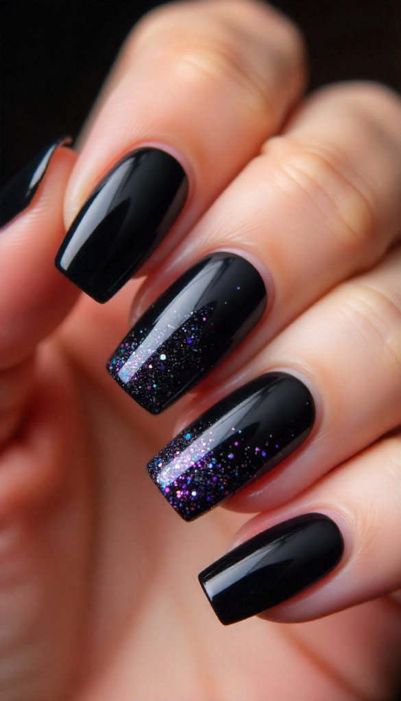 Black Glam Nails