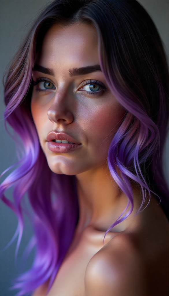 Peekaboo Highlights For Dark Hair