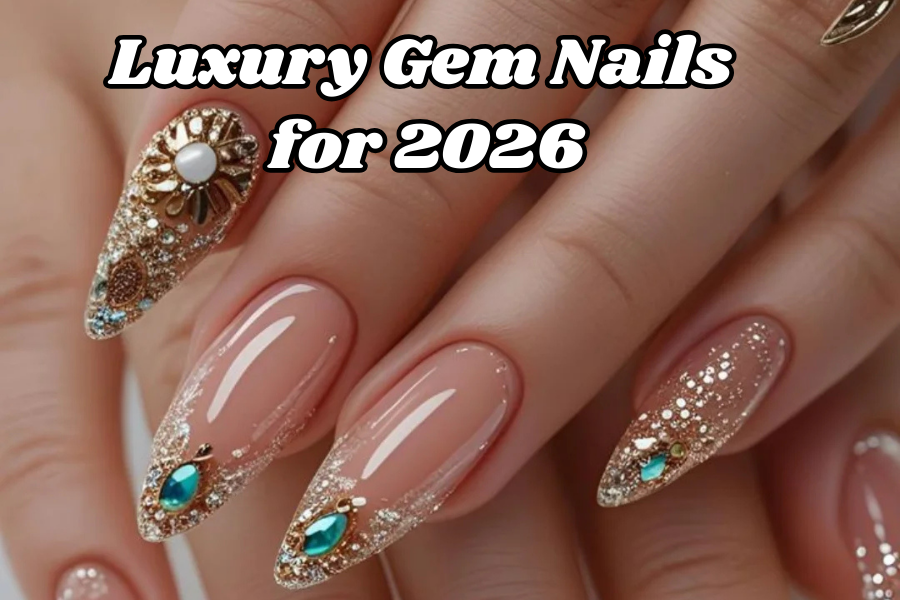 7 most stylish gem nail trends for 2026