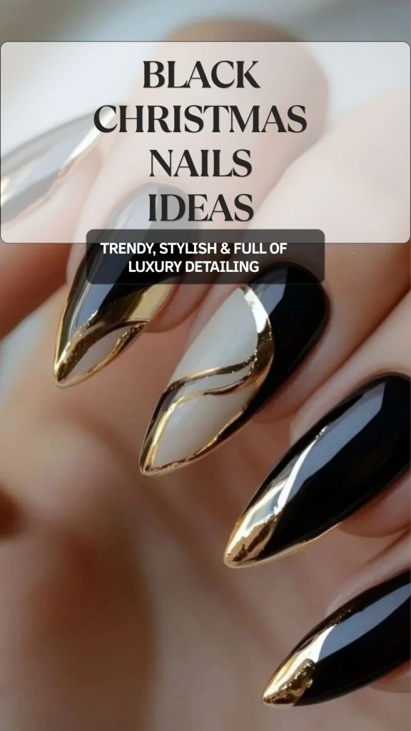 Black Christmas Nails: 8 Stunning Styles to Rock This Festive Season