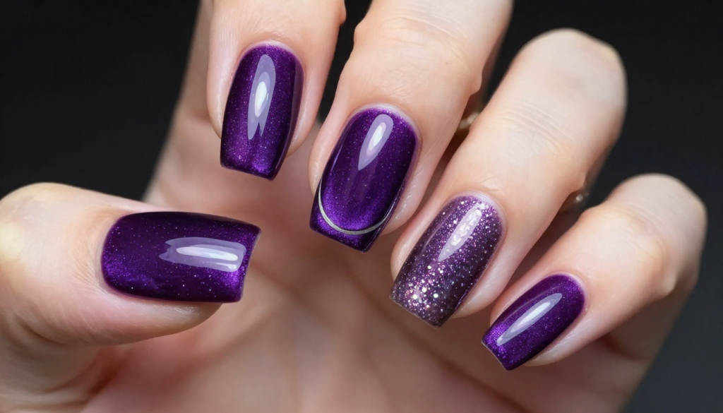 6 Purple Chrome Nails 2026 Designs