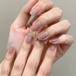 Nails to Go With a Blue Sparkly Dress: