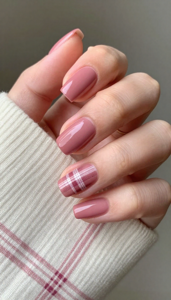 Winter Pink Plaid Nails: 6 Chic Ideas for a Cozy, Stylish Manicure